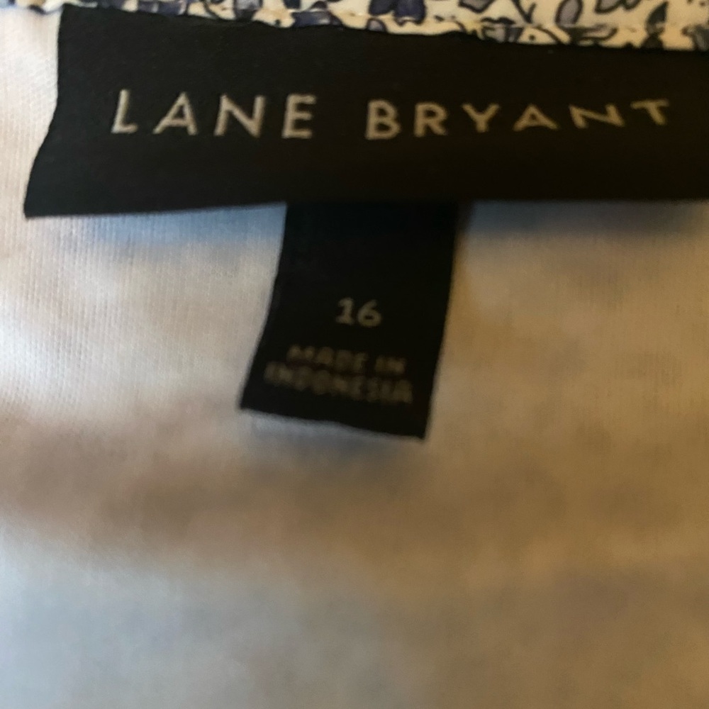 Lane Bryant Blue and White Floral Dress - Picture 6 of 9